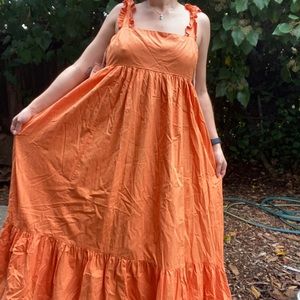 Brand new w/ tags Free People Sunset Orange Maxi Dress.